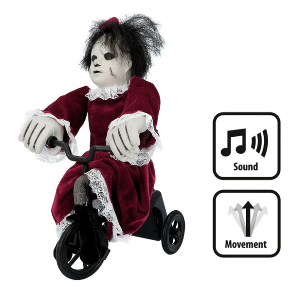Decoration Angry Mathilde on bicycle