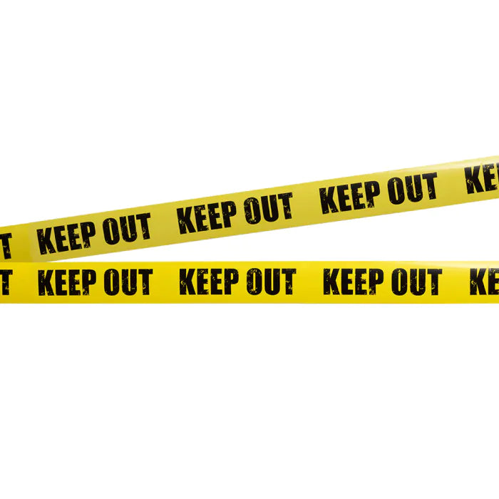 PE barrier tape 'Keep out'
