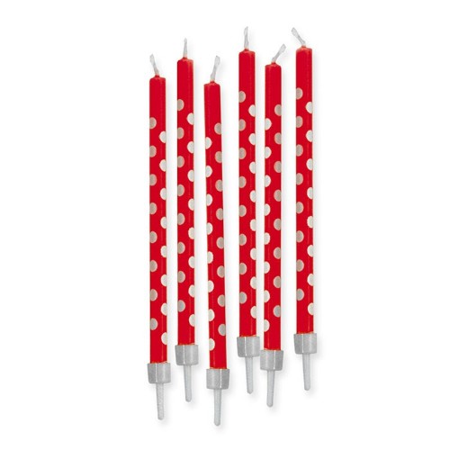 Candles, Red and white