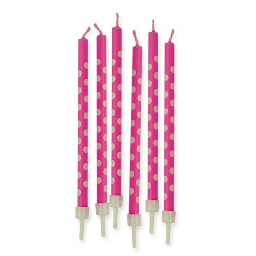 Candles, Fuchsia and white