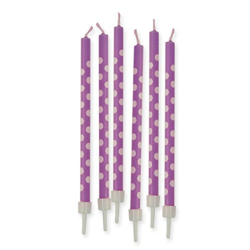 Candles, Purple and white