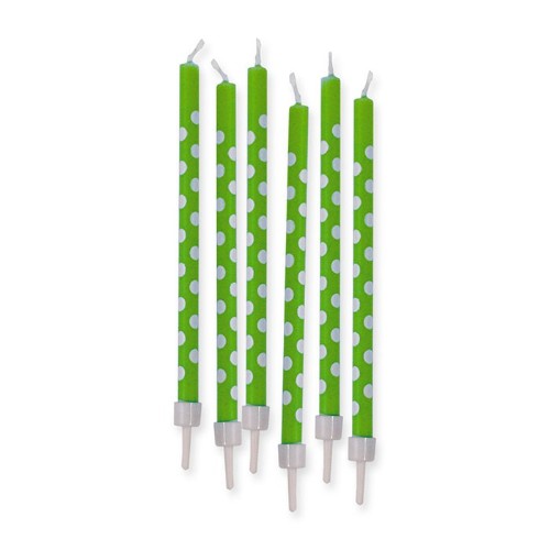 Candles, Green and white