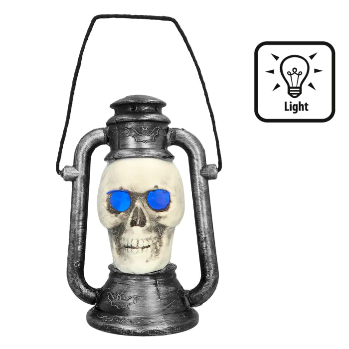 LED lantern Skull with 3 colour changing light