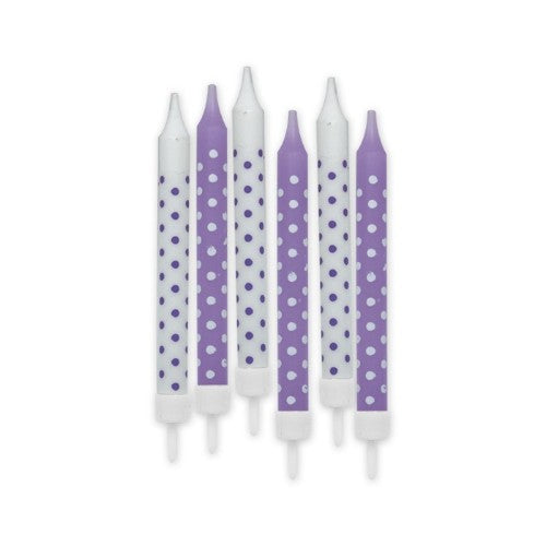 Candles, Purple and white