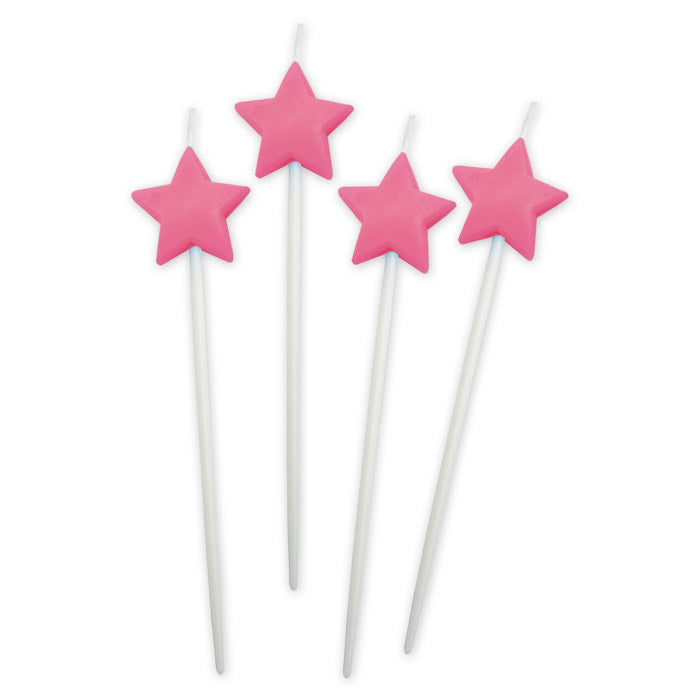4 Candles Picks  Stars Pink