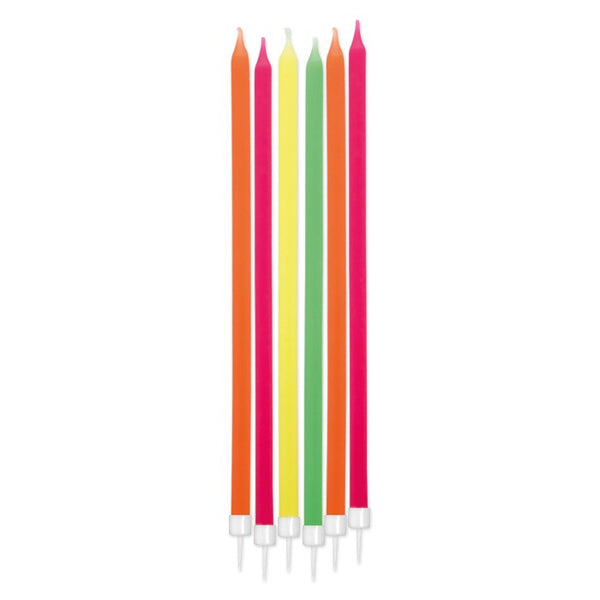 Pencil Candles Assorted Fluor