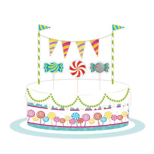 Set Decorazioni Torta Candy