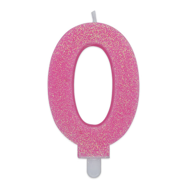 No. 0 Candle Pink Glitter