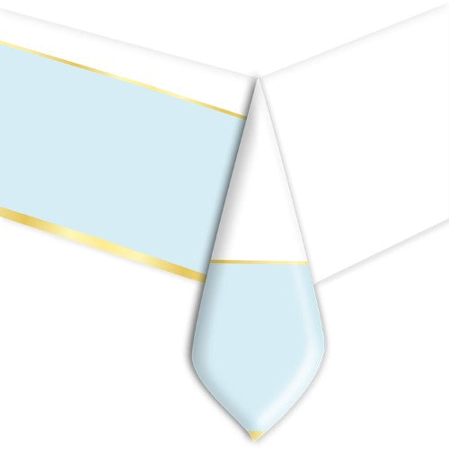 Table Cover in plastic Chic Baby Blue