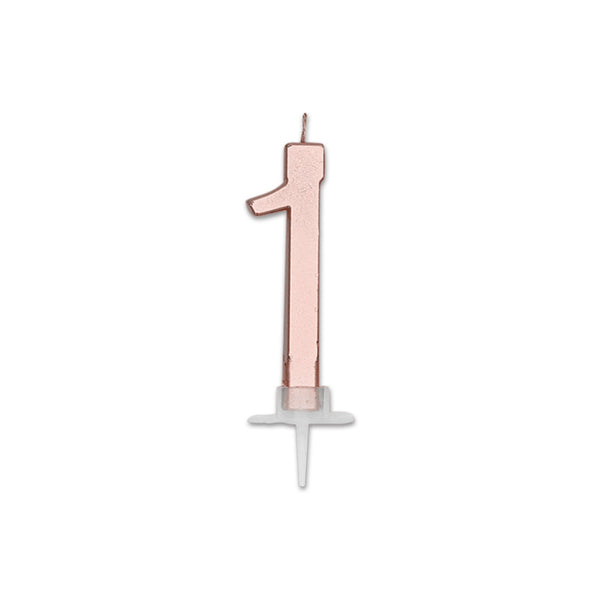 Num. 1 di Cera Italic Rose Gold Metal 