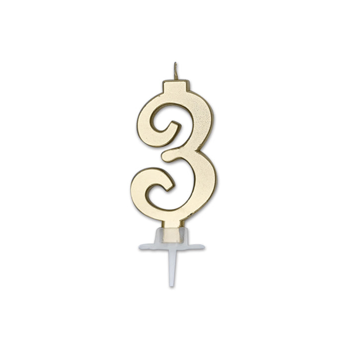Num. 3 di Cera Italic Gold Metal