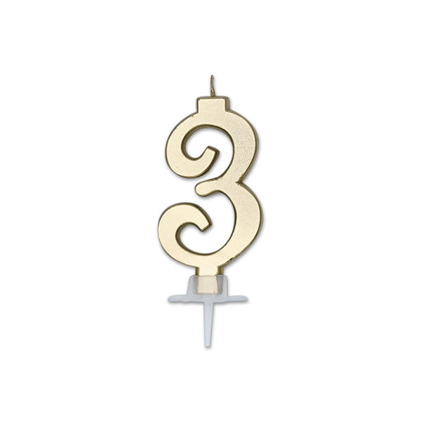 Num. 3 di Cera Italic Gold Metal