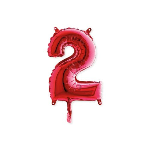 Foil balloon 14inch - 2 - Red