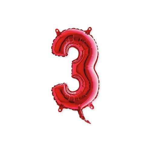 Foil balloon 14inch - 3 - Red