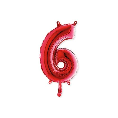 Foil balloon 14inch - 6 - Red