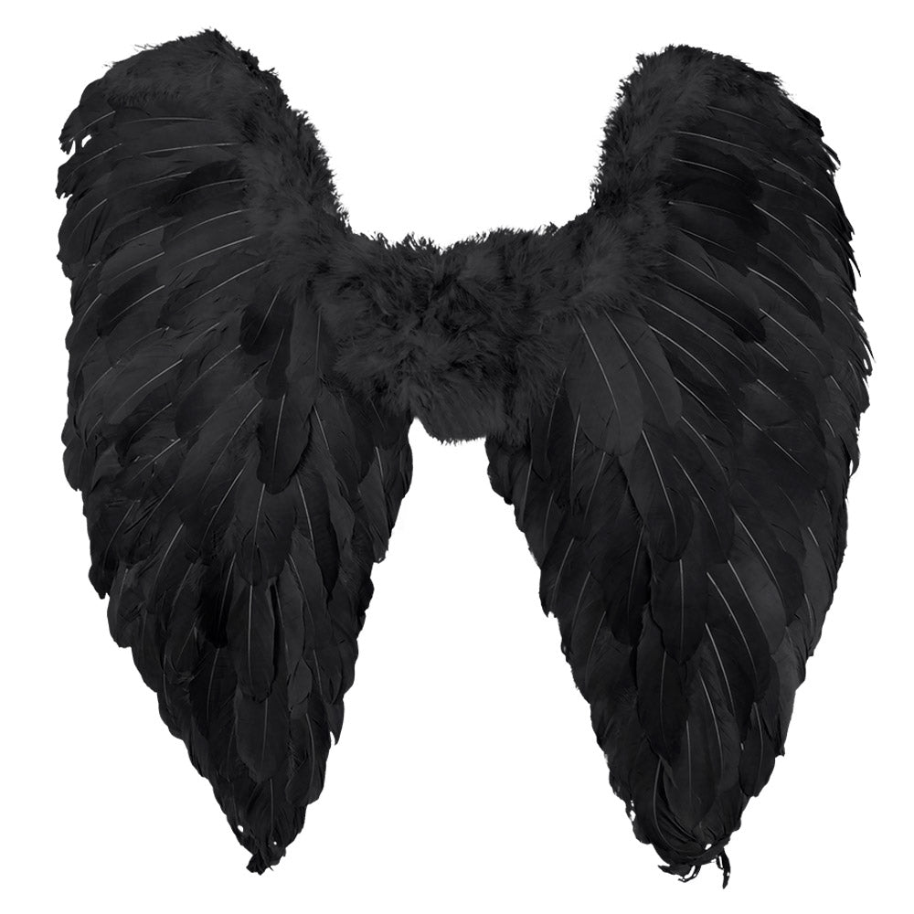 Dark Angel wings folded black