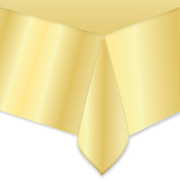 Table cover plastic Gold Metal