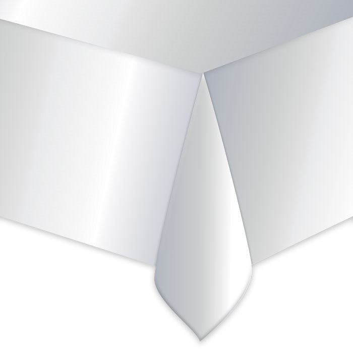 Tablecover Plastic Silver Metal