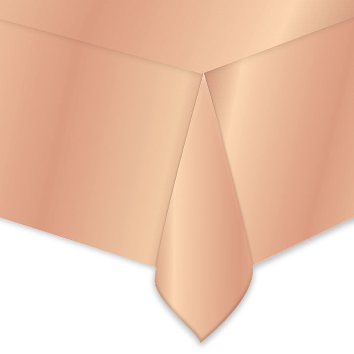 Tablecover Plastic Rose Gold Metal