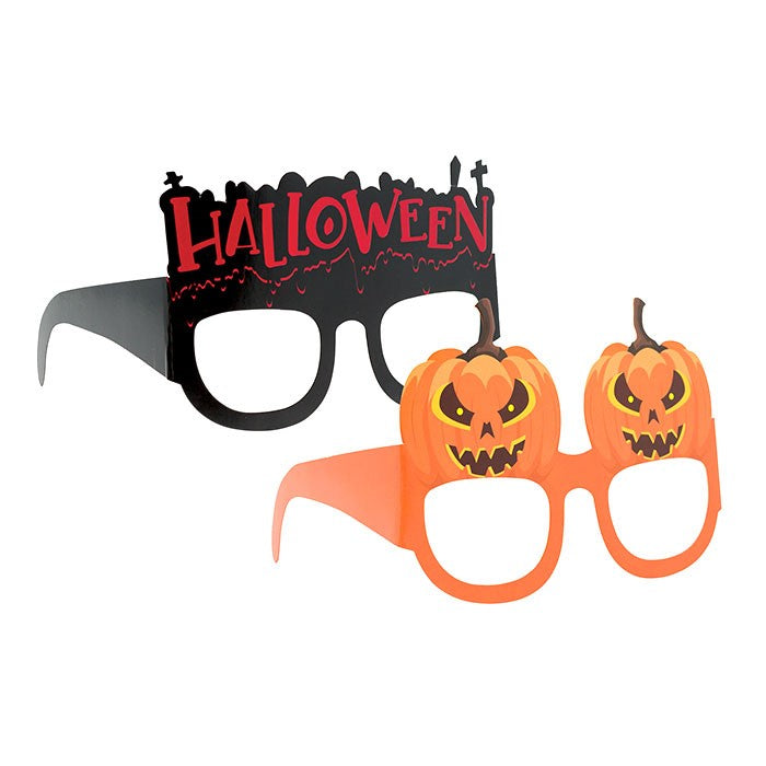 6 Eye glasses in carta Halloween