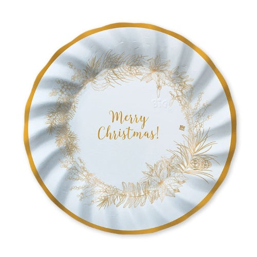 Plates Christmas Gold