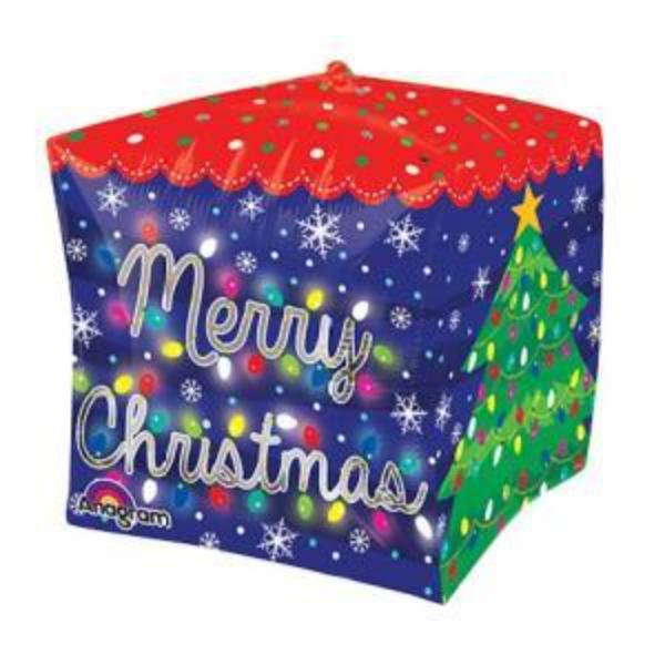 "Merry Christmas" Cube Foil Balloon