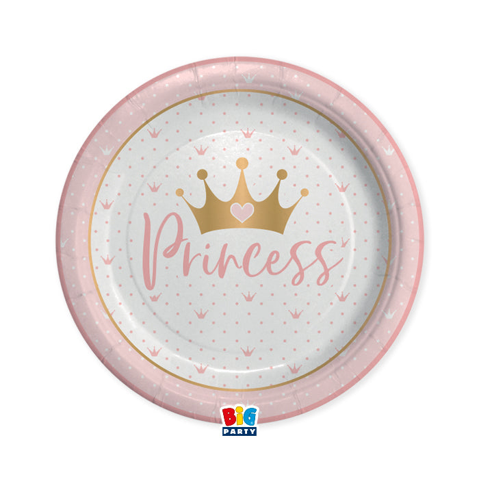 8 Plates cm.24 Princess Crown