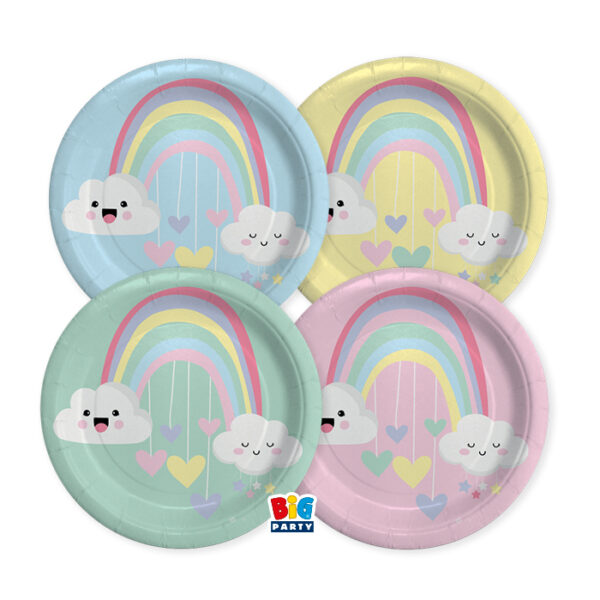 Plates Mix Rainbow Cloud