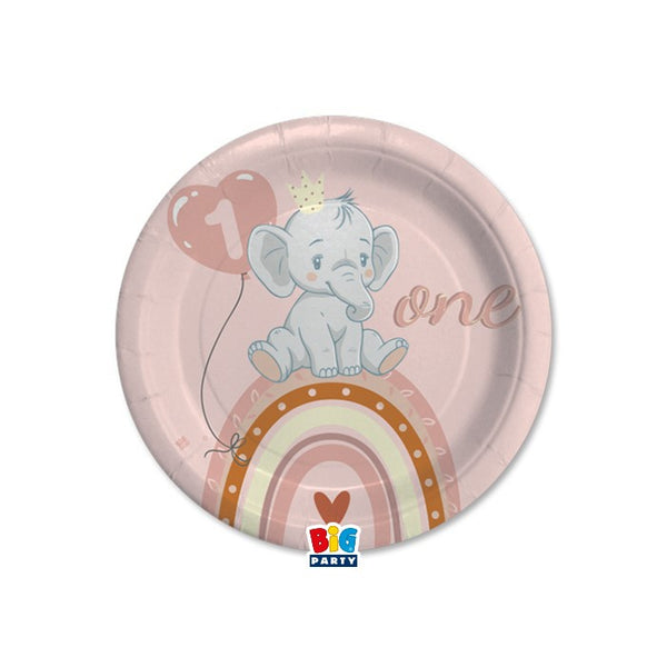 Plates One Birthday Boho Pink
