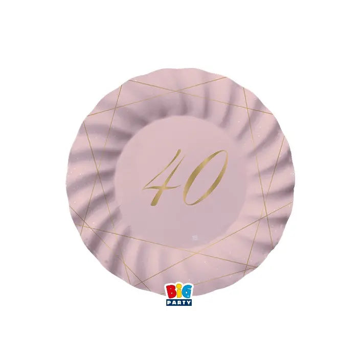 Plates 40 Years Rose