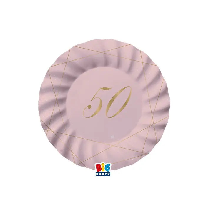 Plates 50 Years Rose