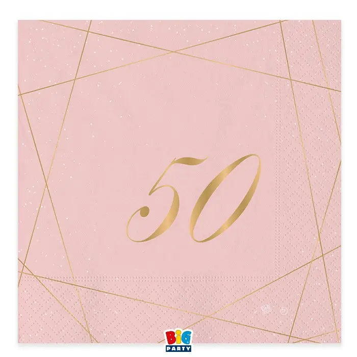 Napkins 50 Years Rose