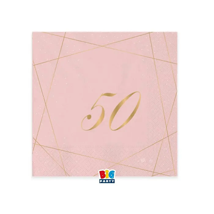 Napkins 50 Years Rose