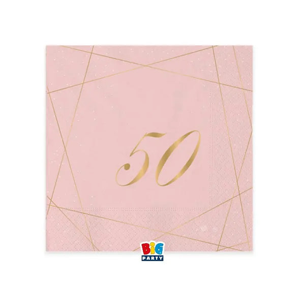 Napkins 50 Years Rose