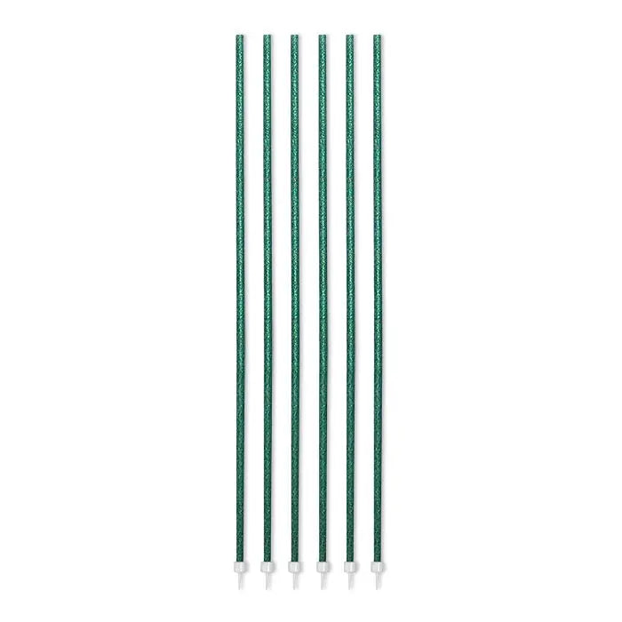 Candles Green Glitter