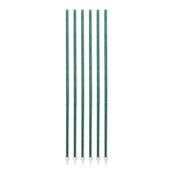 Candles Green Glitter