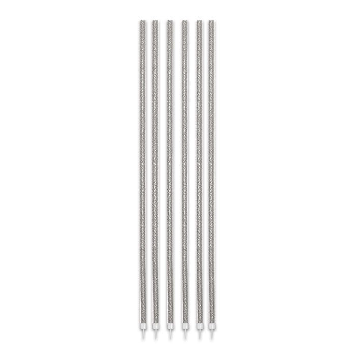 Candles Silver Glitter