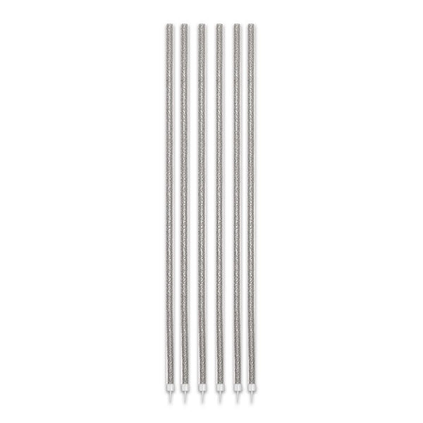 Candles Silver Glitter