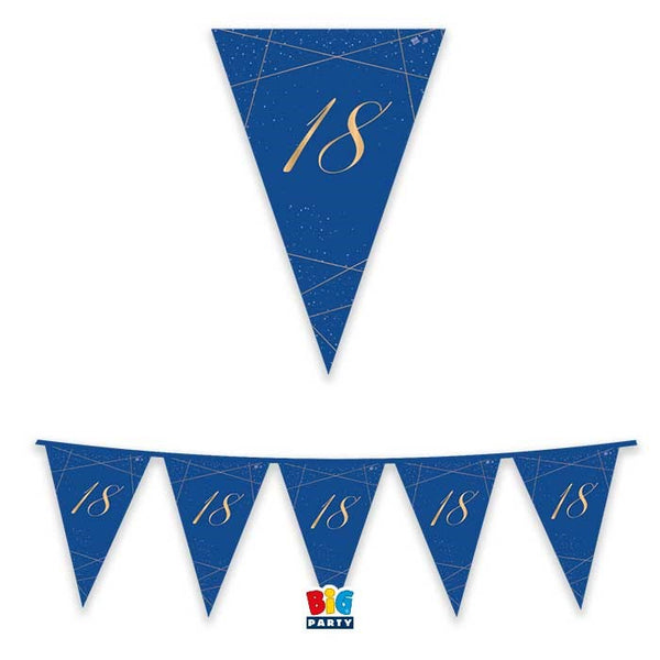 Flag banner 18 Blue Gold