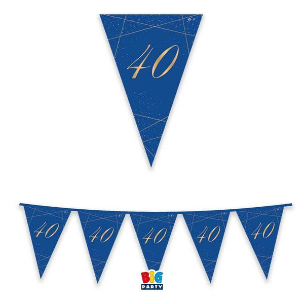Flag banner 40 Blue Gold 