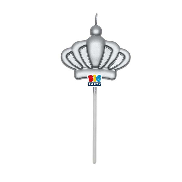 Candles Pick Crown Silver
