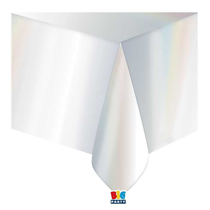 Tablecover Plastic Iridescent Metal