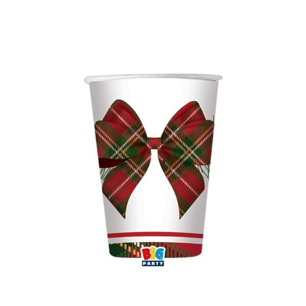 Chritmas Red Bow cups