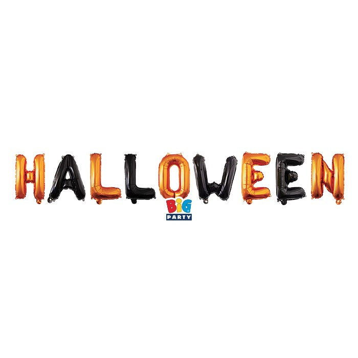 Foil Balloons Kit Scritta Halloween