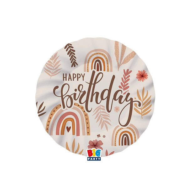 Plates Happy Birthday Boho