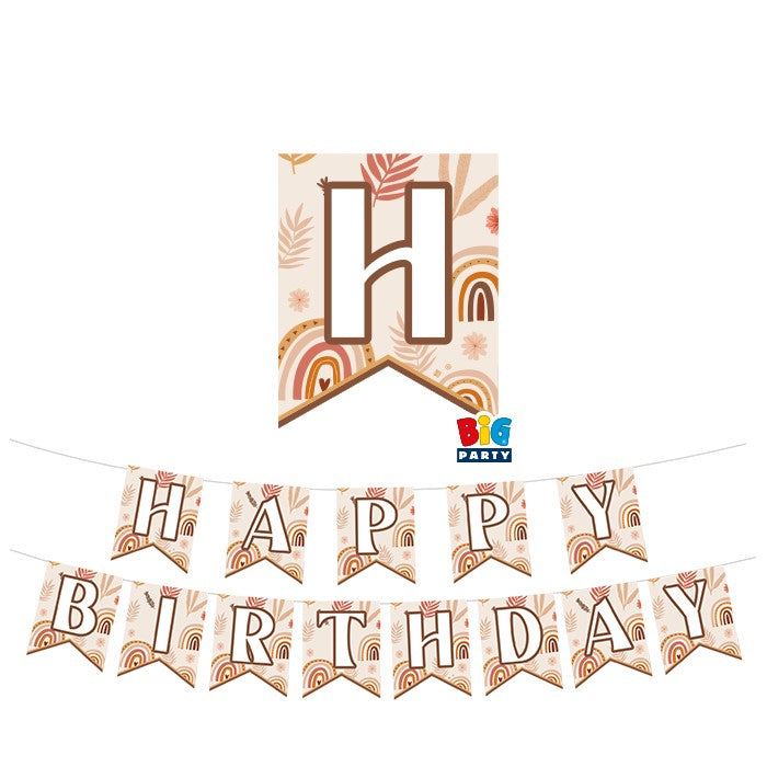 Banner Happy Birthday Boho