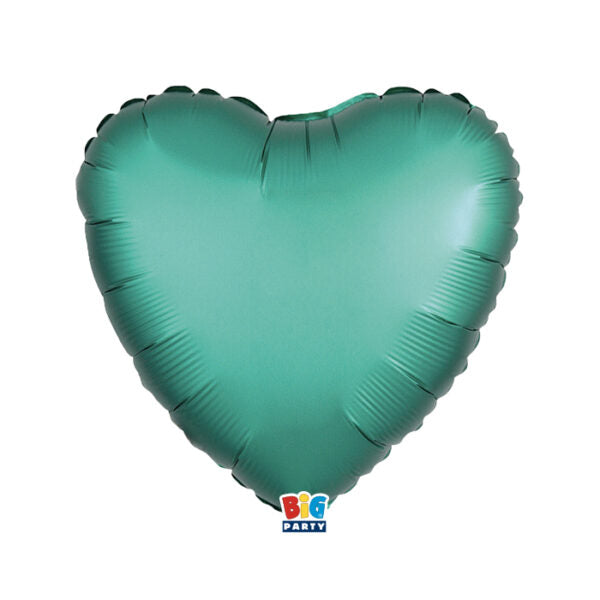 Foil balloon heart Verde Satin 