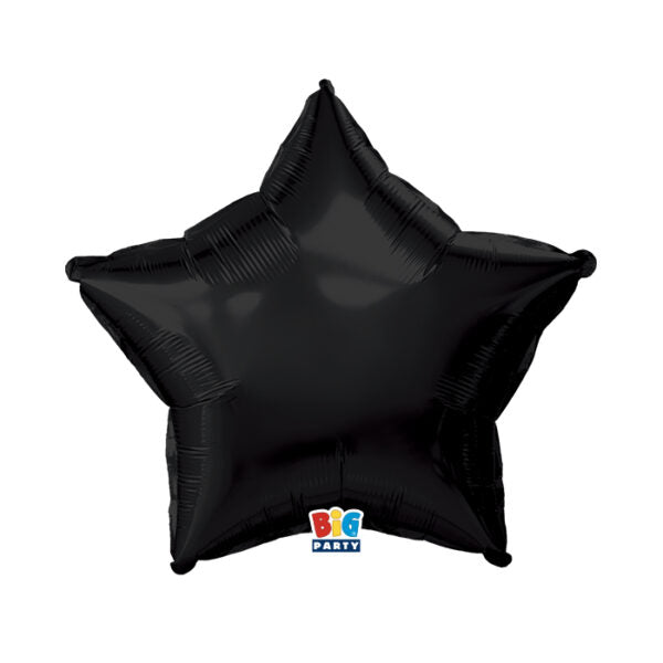 Foil balloon Star Black Metal