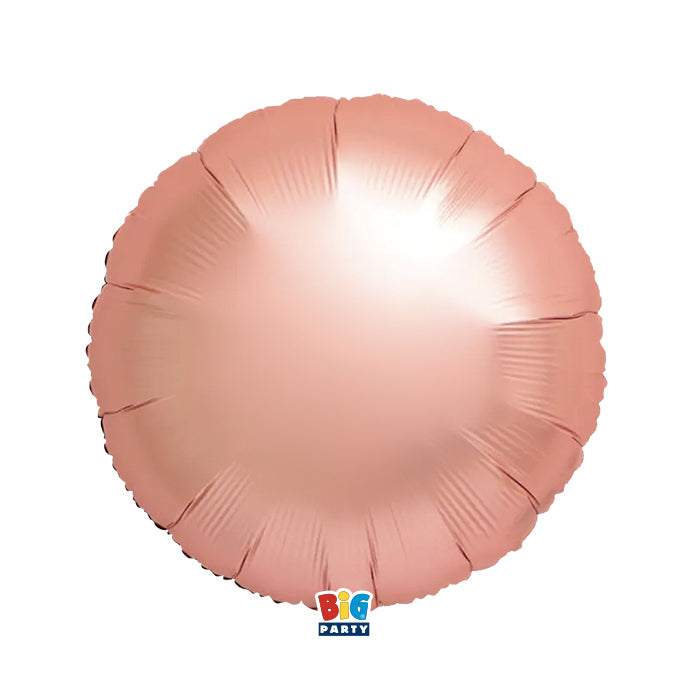 Foil balloon Round  Rose Gold Satin