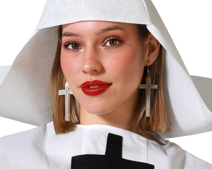 EAR RINGS CROSS